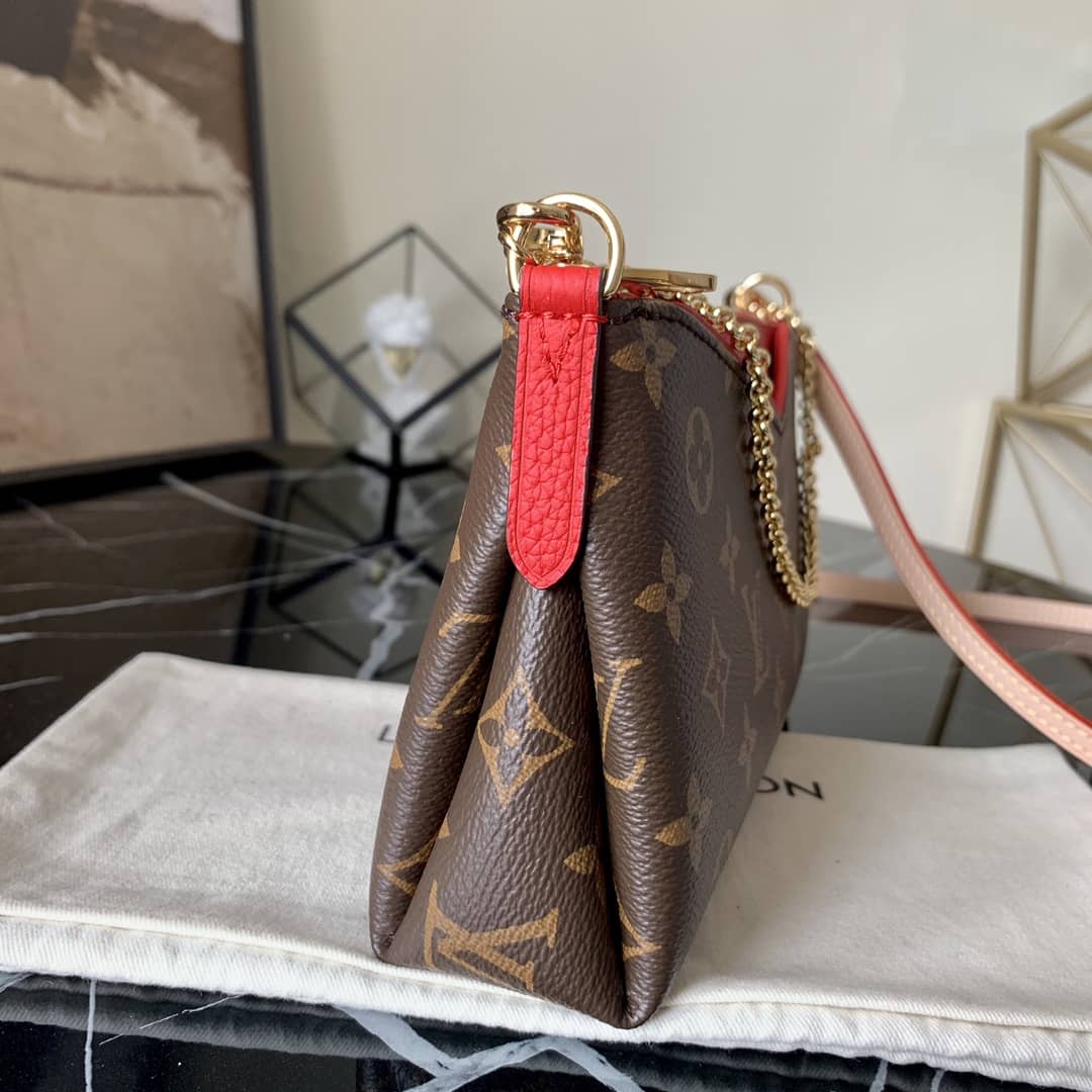 L0vis Vvtt0n Pallas Replica Clutch Monogram 2way Red M41638