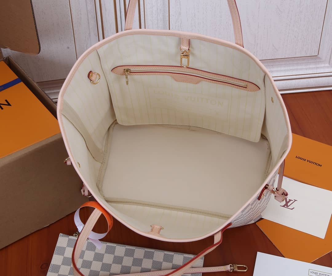 L0vis Vvtt0n Neverfull Dupe MM Damier Azur Tote  N41361