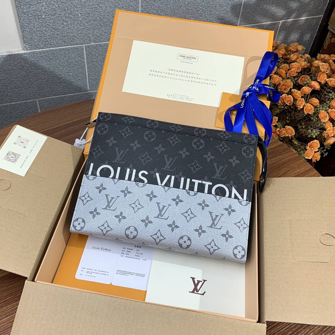 L0vis Vvtt0n Voyage MM Monogram Replica Pochette Black Gray M63039