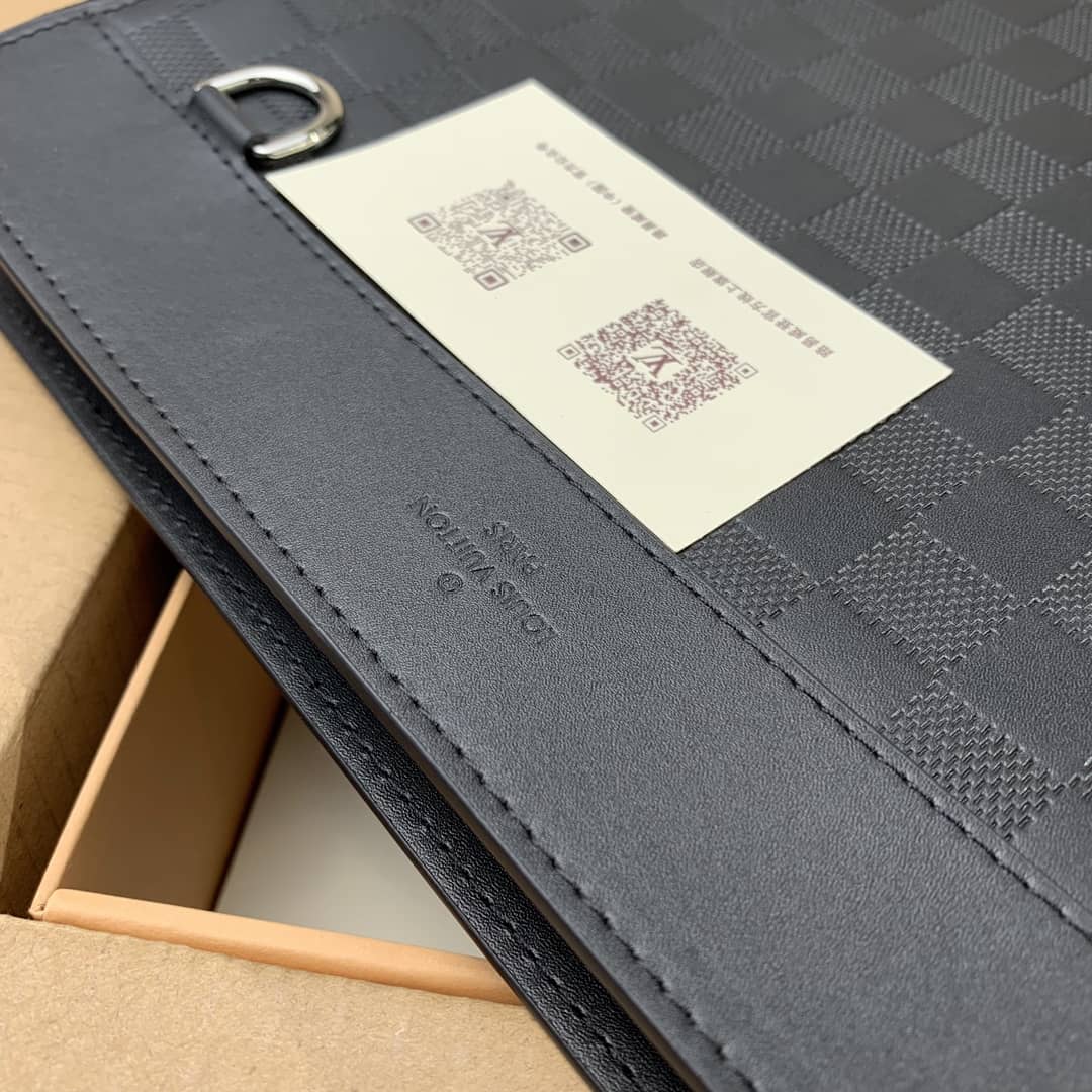 L0vis Vvtt0n Damier Graphite Standing Pouch Replica Black N60448