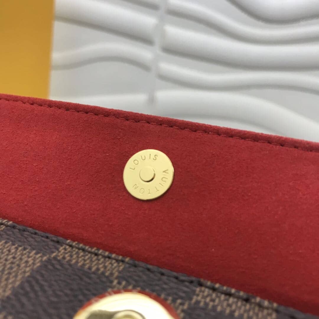 L0vis Vvtt0n Damier Ebene Recital Shoulder Leather Bag Replica