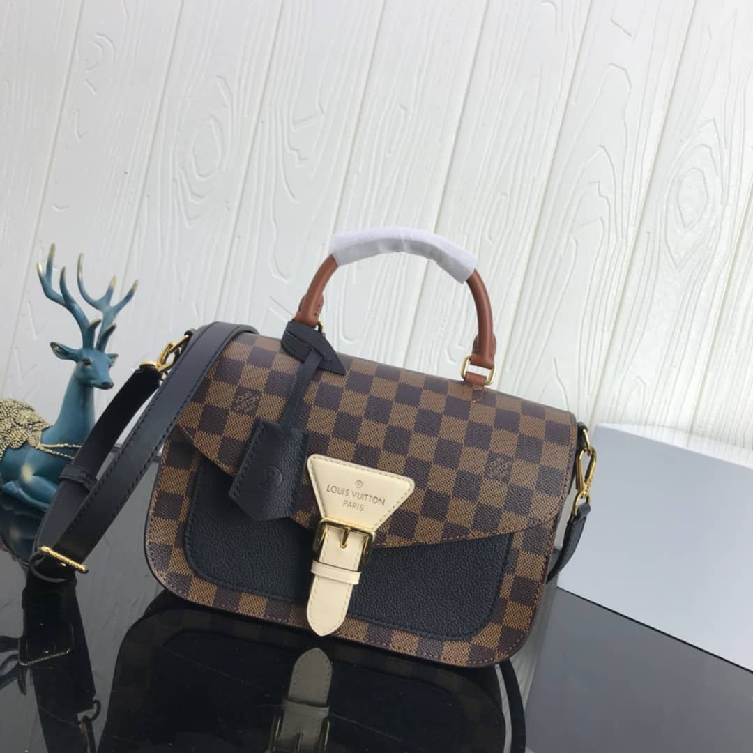 L0vis Vvtt0n Damier Canvas Trendy Replica Crossbody Bag Black N40146
