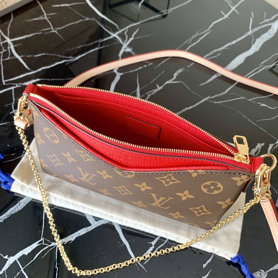 L0vis Vvtt0n Pallas Replica Clutch Monogram 2way Red M41638