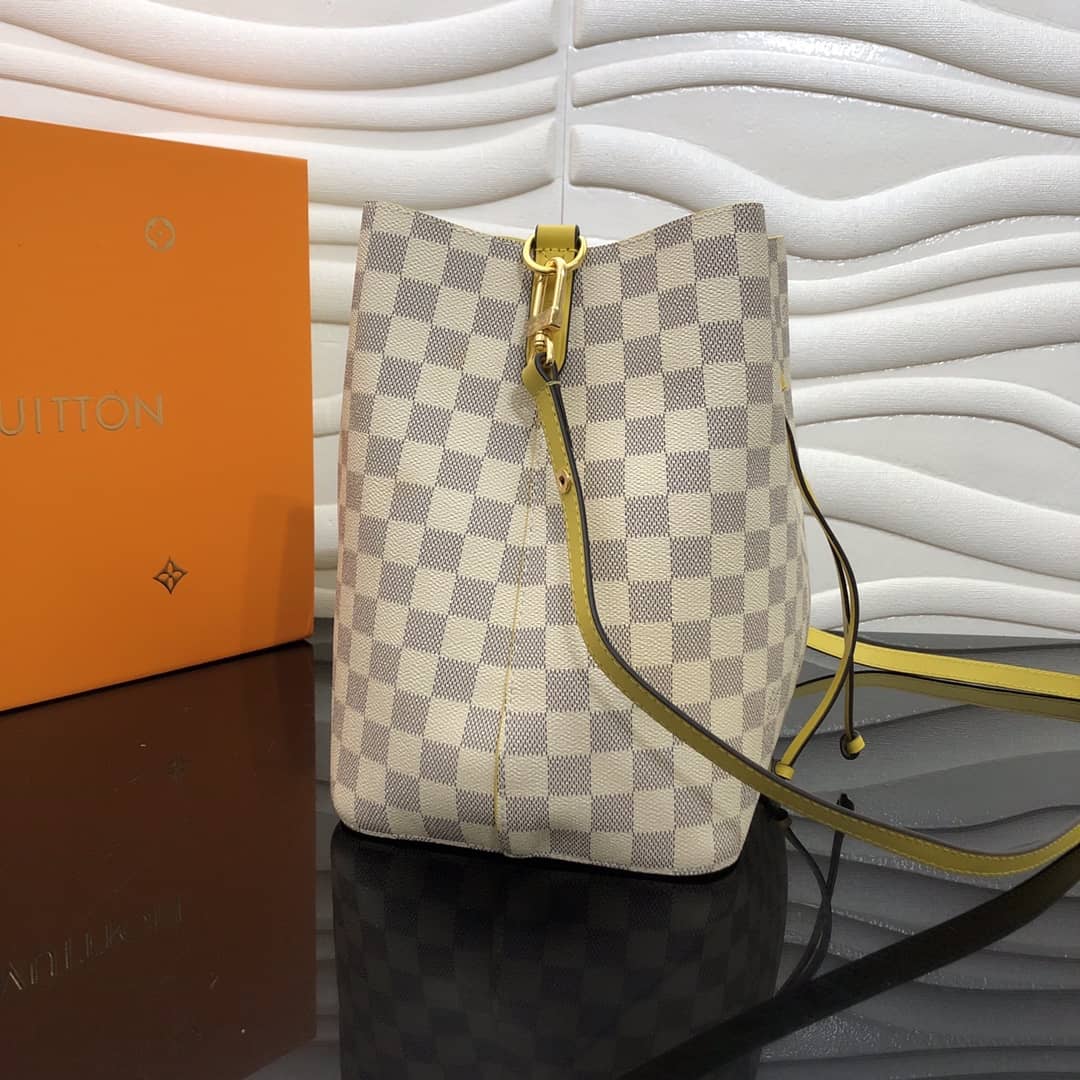 L0vis Vvtt0n Neonoe Replica Bucket Bag Beige Yellow M44020