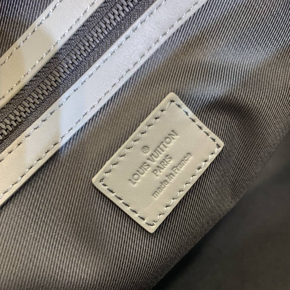 LV Duffle Bag Replica Unisex Keepall 50B Anthracite Monogram Gray M46117