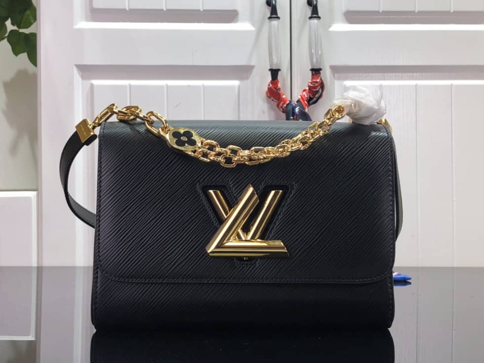 L0vis Vvtt0n Twist MM Epi Grained Leather Black M59402 Replica Crossbody Bag