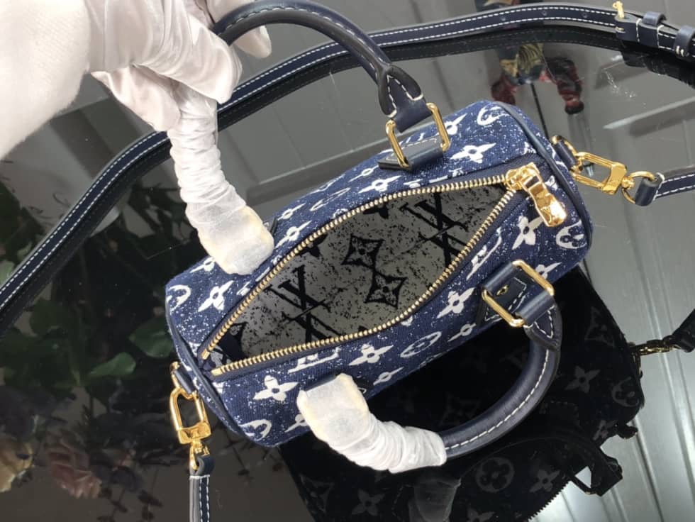 L0vis Vvtt0n Crossbody Dupe Nano Speedy Denim Leather M81168