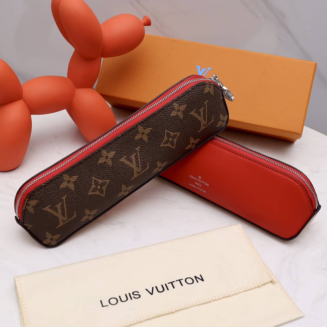 L0vis Vvtt0n Pencil Pouch Elizabeth Monogram Canvas Replica Brown GI0009