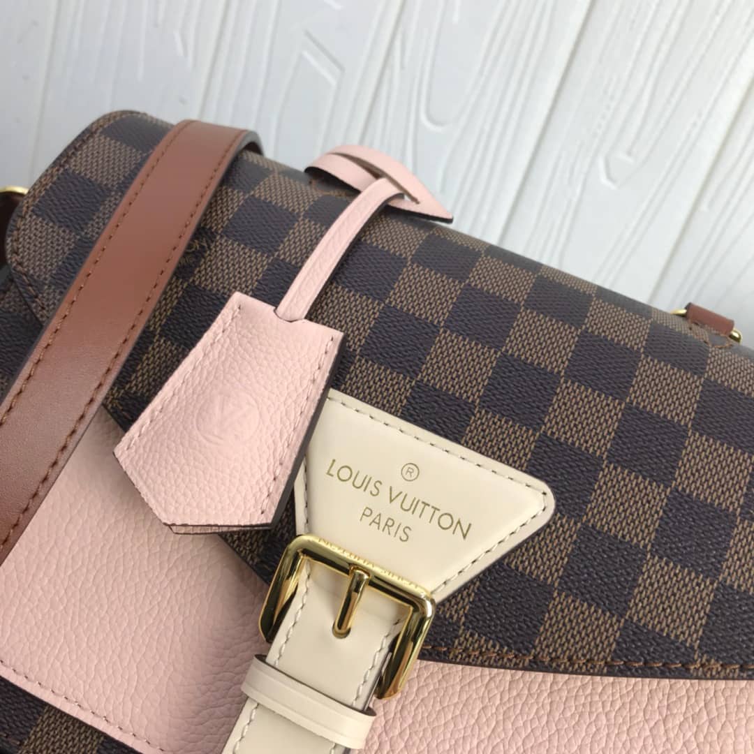 L0vis Vvtt0n Damier Canvas Trendy Replica Crossbody Bag Pink N40146