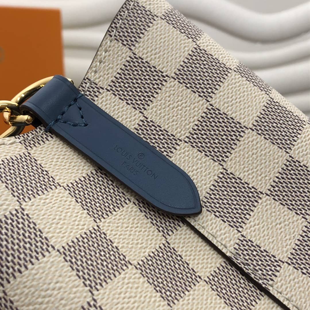 L0vis Vvtt0n Noe Monogram Canvas Replica Bucket Bag Beige Blue