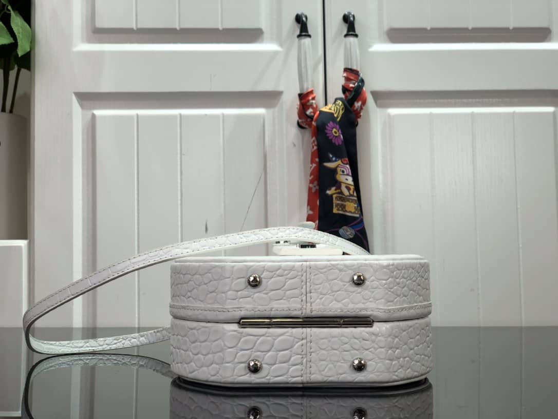 L0vis Vvtt0n Petite Boite Chapeau Crocodilien Brillant Replica Bag White N93597
