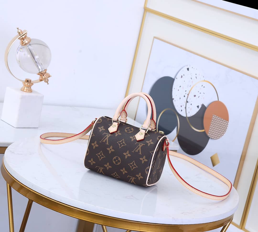 L0vis Vvtt0n Nano Speedy Monogram Canvas Replica Crossbody Bag M61252