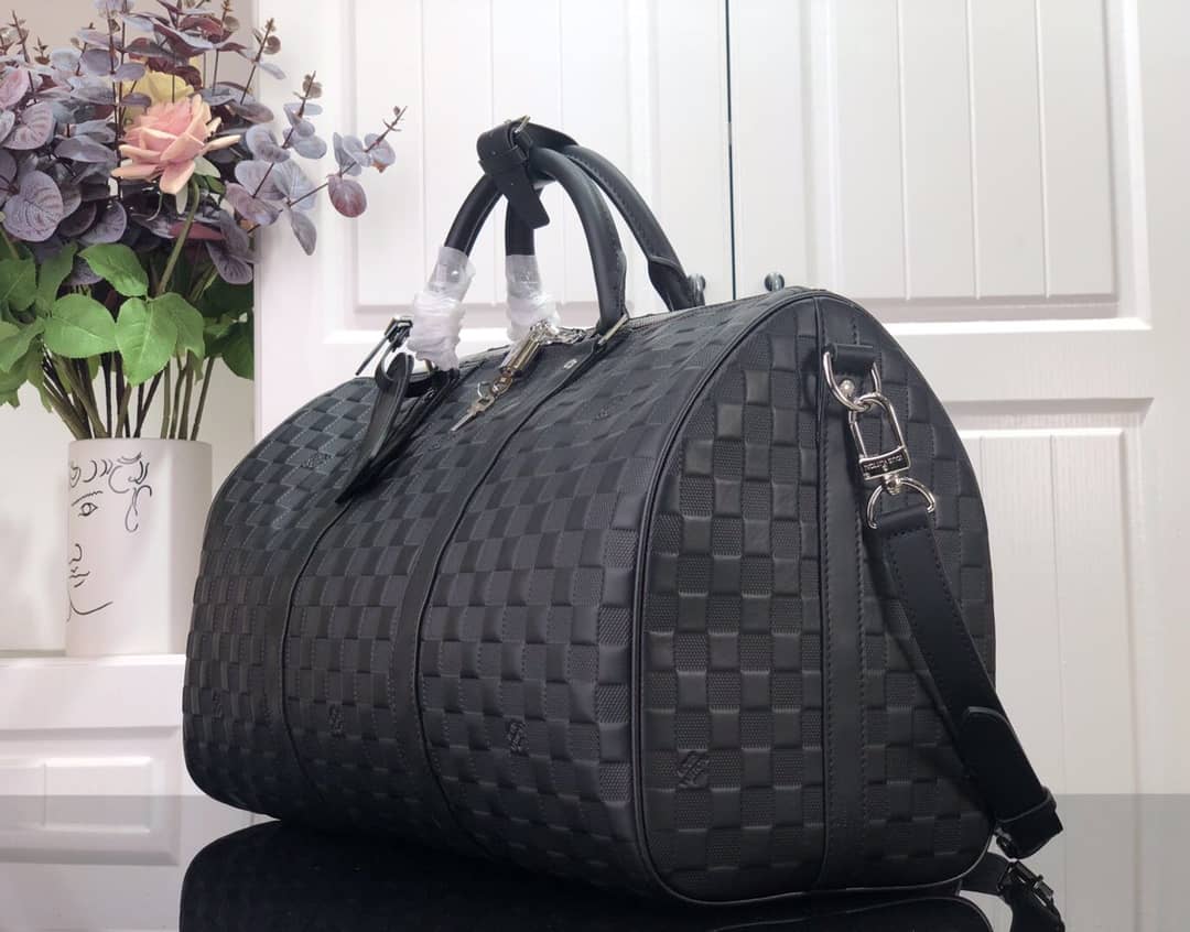 L0vis Vvtt0n Keepall Bandouliere 45 Damier Amphini Boston Leather Bag Replica N41145