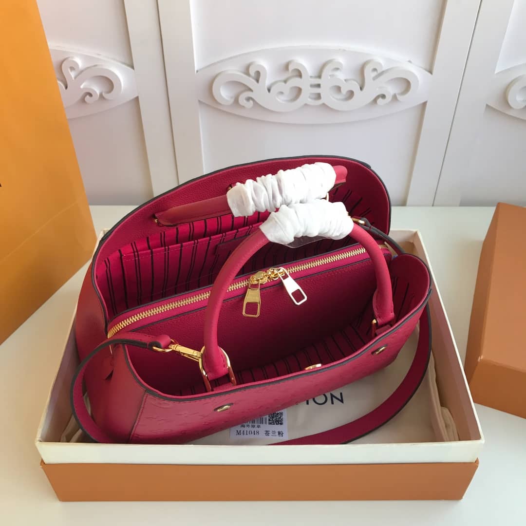 L0vis Vvtt0n Monogram Montaigne MM Shoulder Bag Replica Red M41048