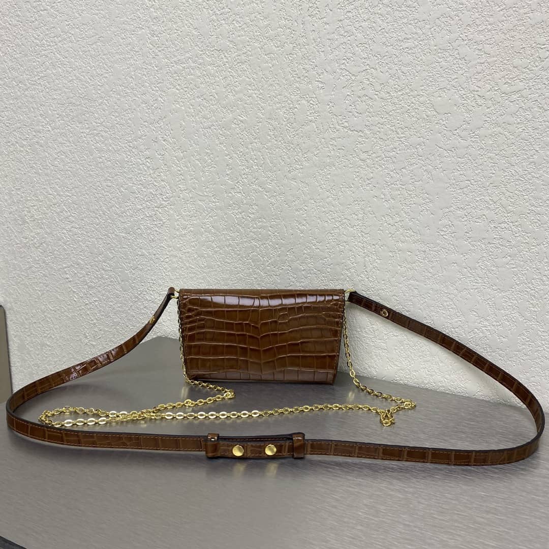 L0vis Vvtt0n 7 Star Chain Clutch Bag Brown