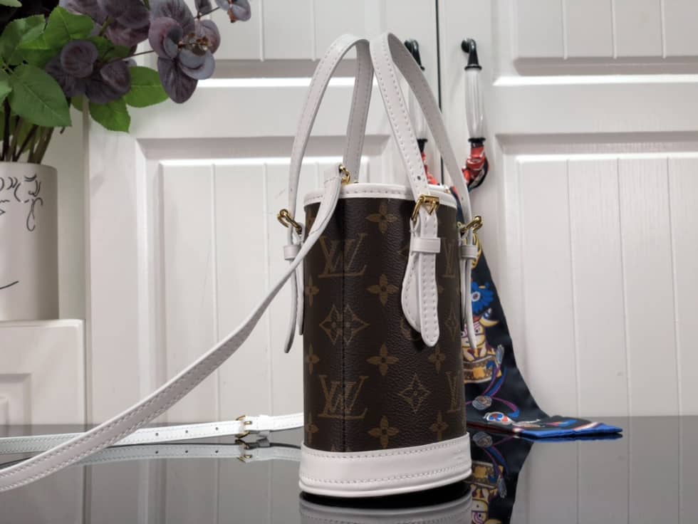 L0vis Vvtt0n Nano Monogram Brown M81489 Replica Bucket Bag