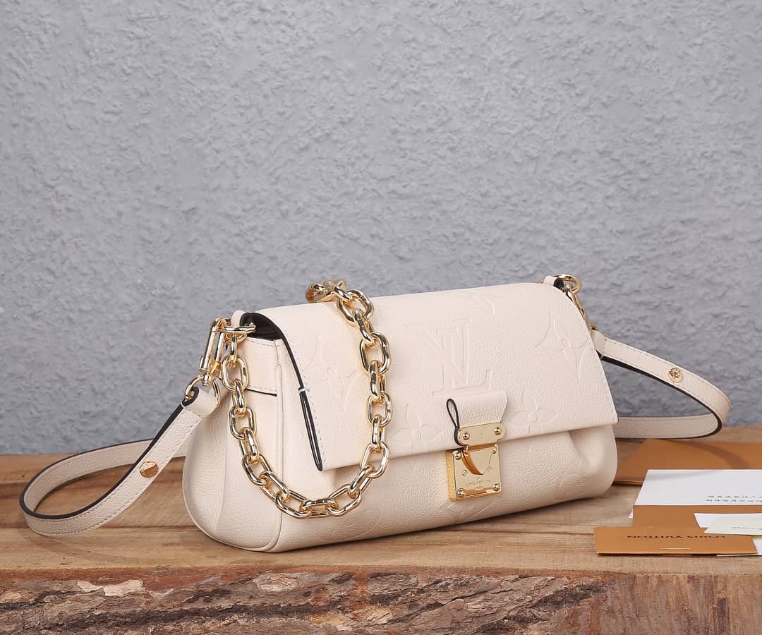 L0vis Vvtt0n Favorite Monogram Empreinte Leather Replica Shoulder Bag White M45813