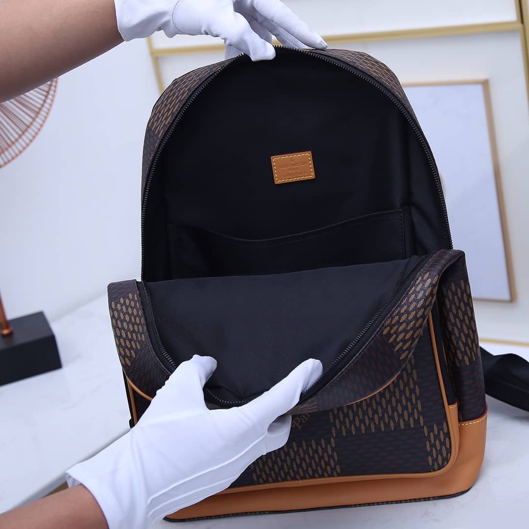 LV Backpack Replica x Nigo Damier Giant Campus N40380