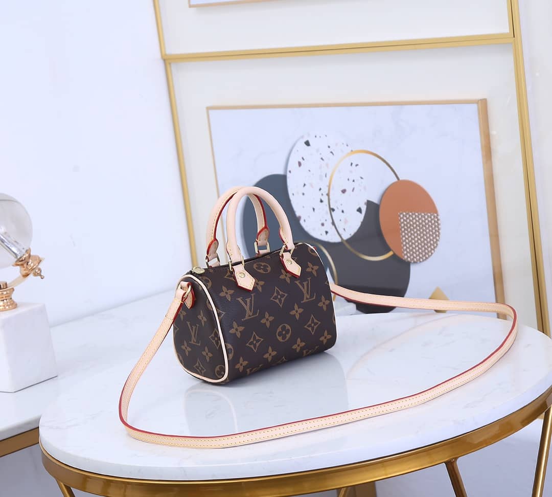 L0vis Vvtt0n Nano Speedy Monogram Canvas Replica Crossbody Bag M61252