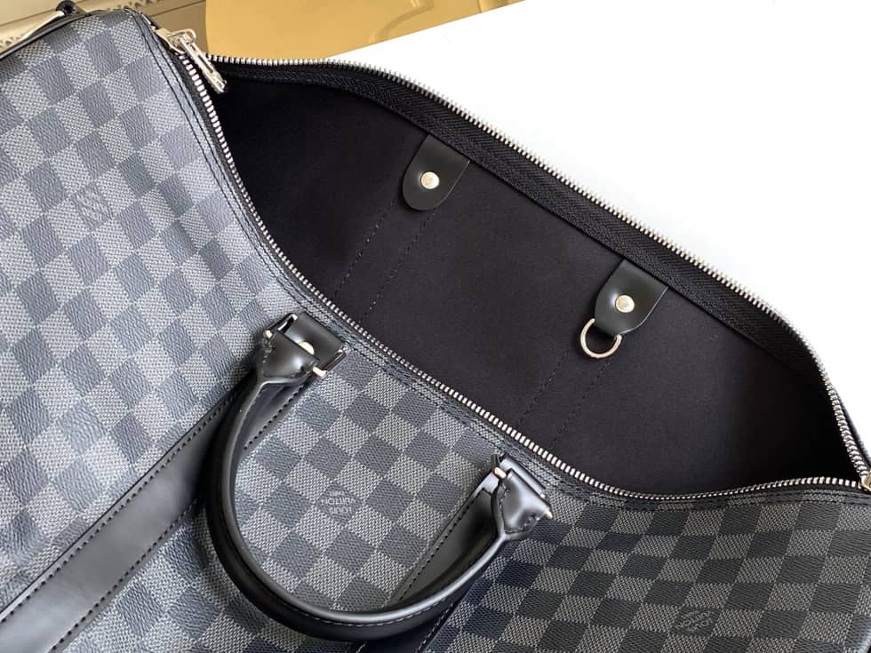 LV Duffle Bag Replica Monogram Keepall Bandouliere 45 Boston Bag Brown M41418