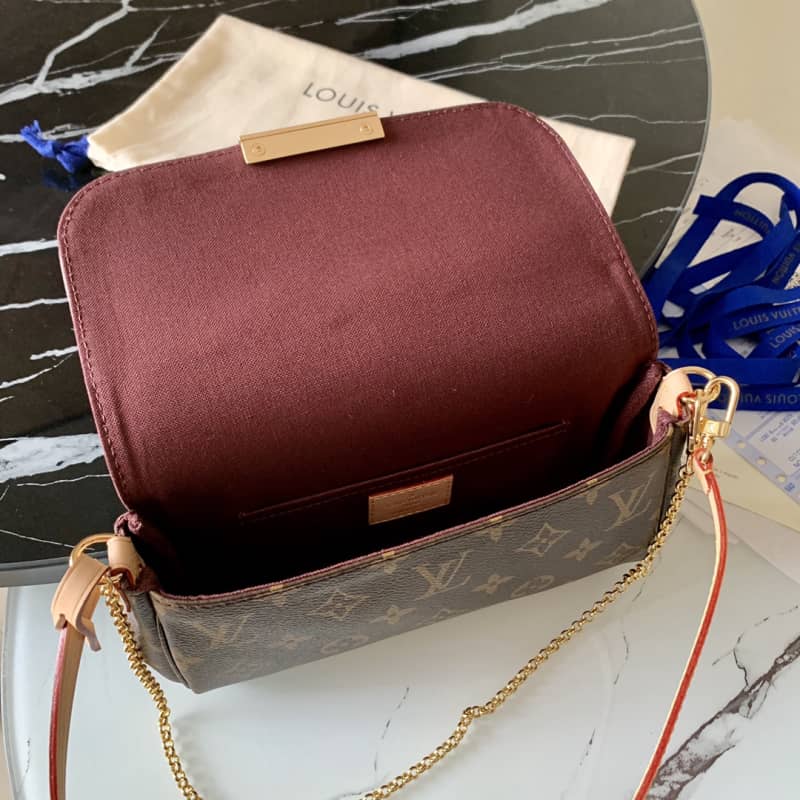 L0vis Vvtt0n Favorite Monogram Canvas MM Replica Bag Brown M40718