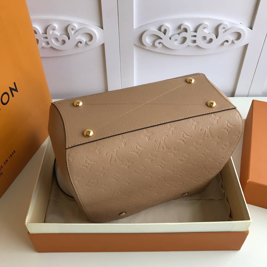 L0vis Vvtt0n Monogram Montaigne MM Shoulder Bag Replica Apricot M41048