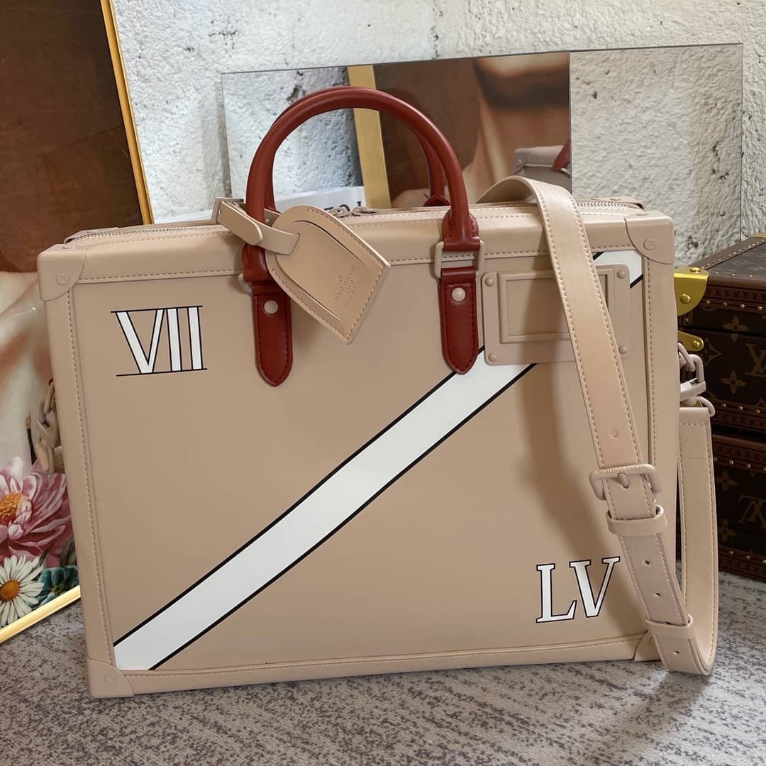 L0vis Vvtt0n Monogram Soft Trunk Replica Briefcase Apricot M44952