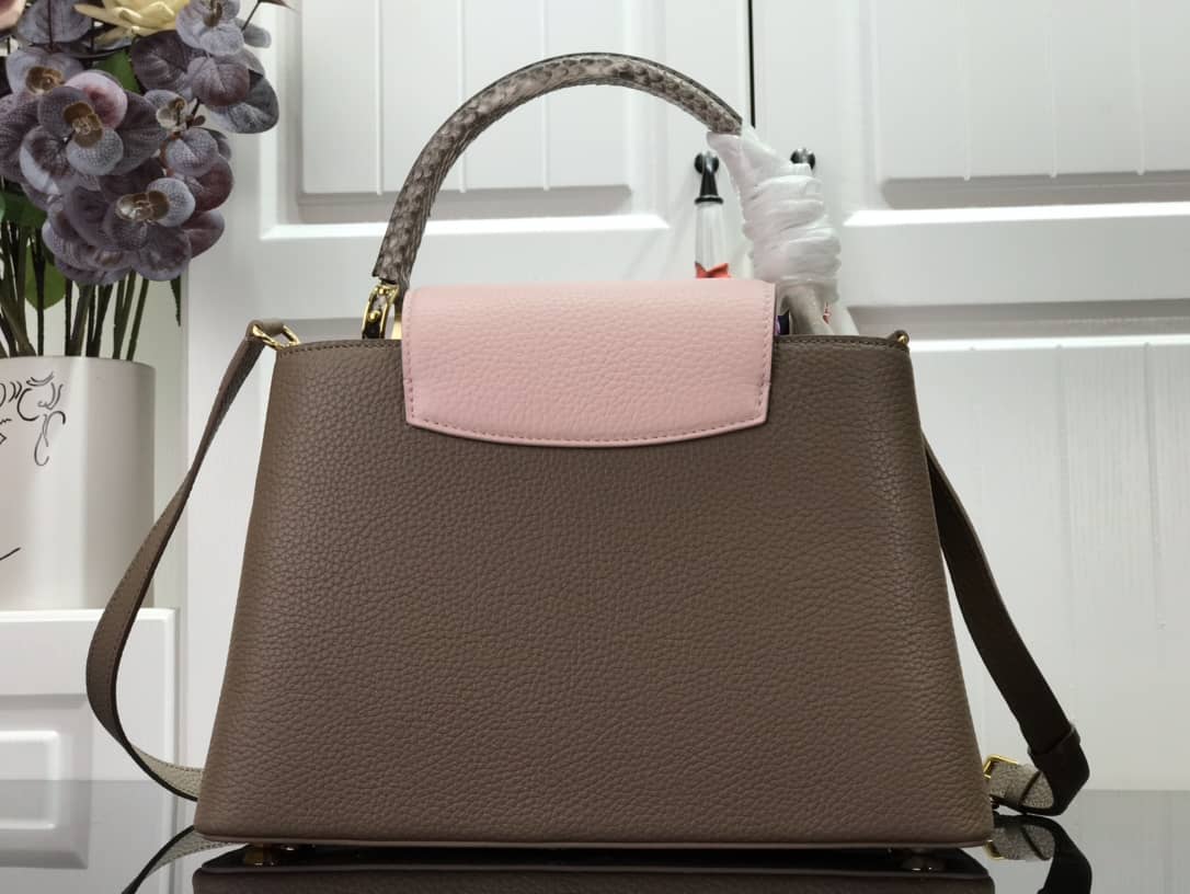 L0vis Vvtt0n Capucines Taurillon Leather PM Tote Replica N92800