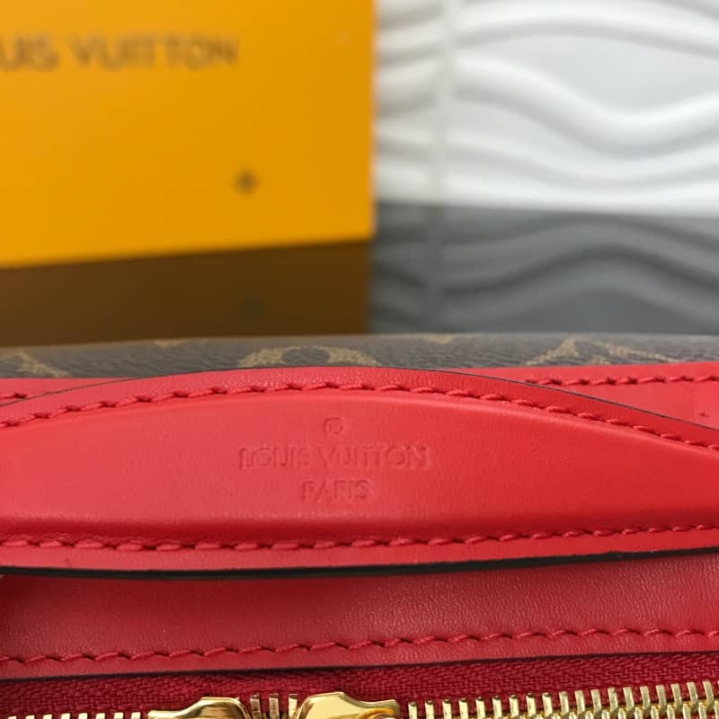 L0vis Vvtt0n Saintonge Monogram Canvas Replica Shoulder Bag Red M43557
