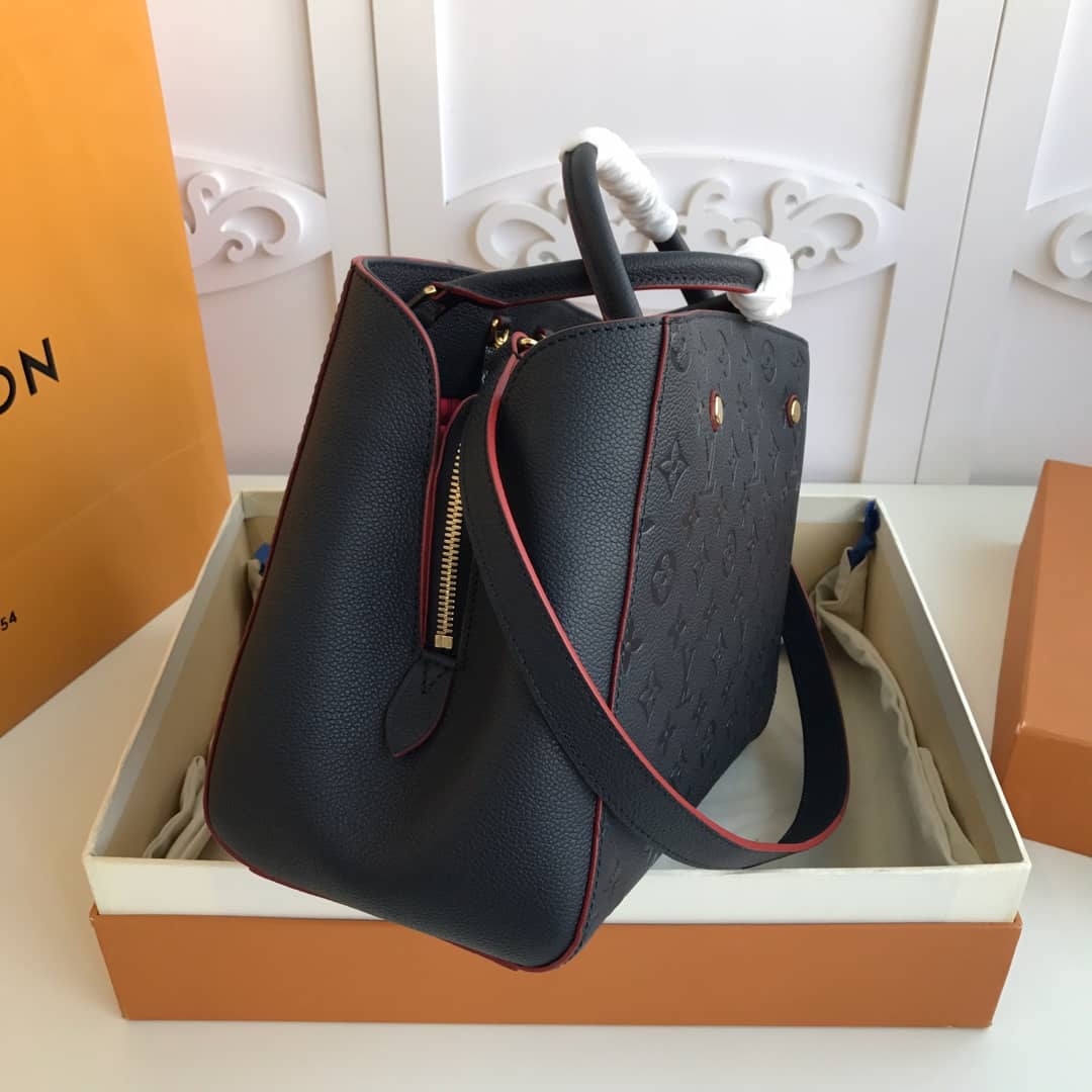 L0vis Vvtt0n Monogram Montaigne MM Shoulder Bag Replica Black M41048
