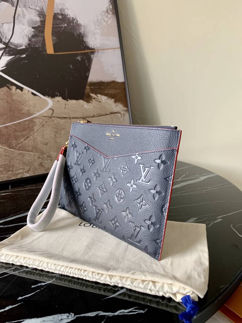 L0vis Vvtt0n Pochette Melanie MM Monogram Empreinte Replica Clutch Blue M68705