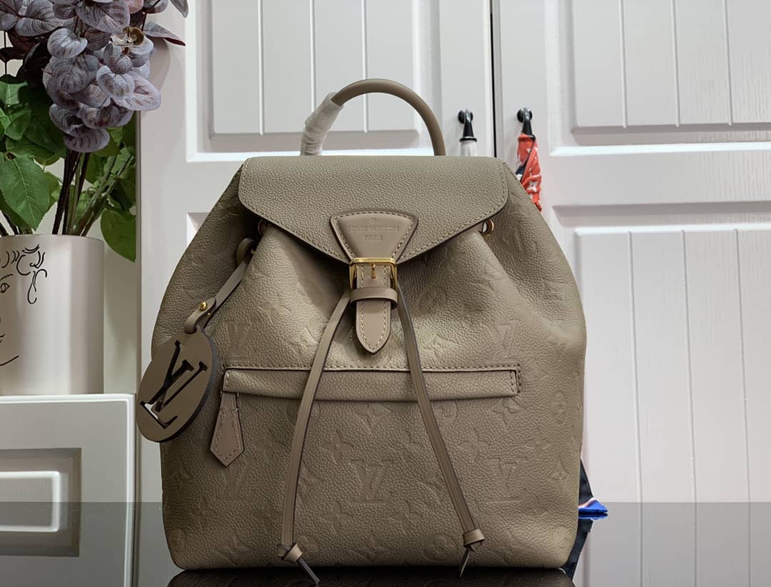 L0vis Vvtt0n Ann Platt Montsouris PM Noir Leather Replica Backpack Cream M45205