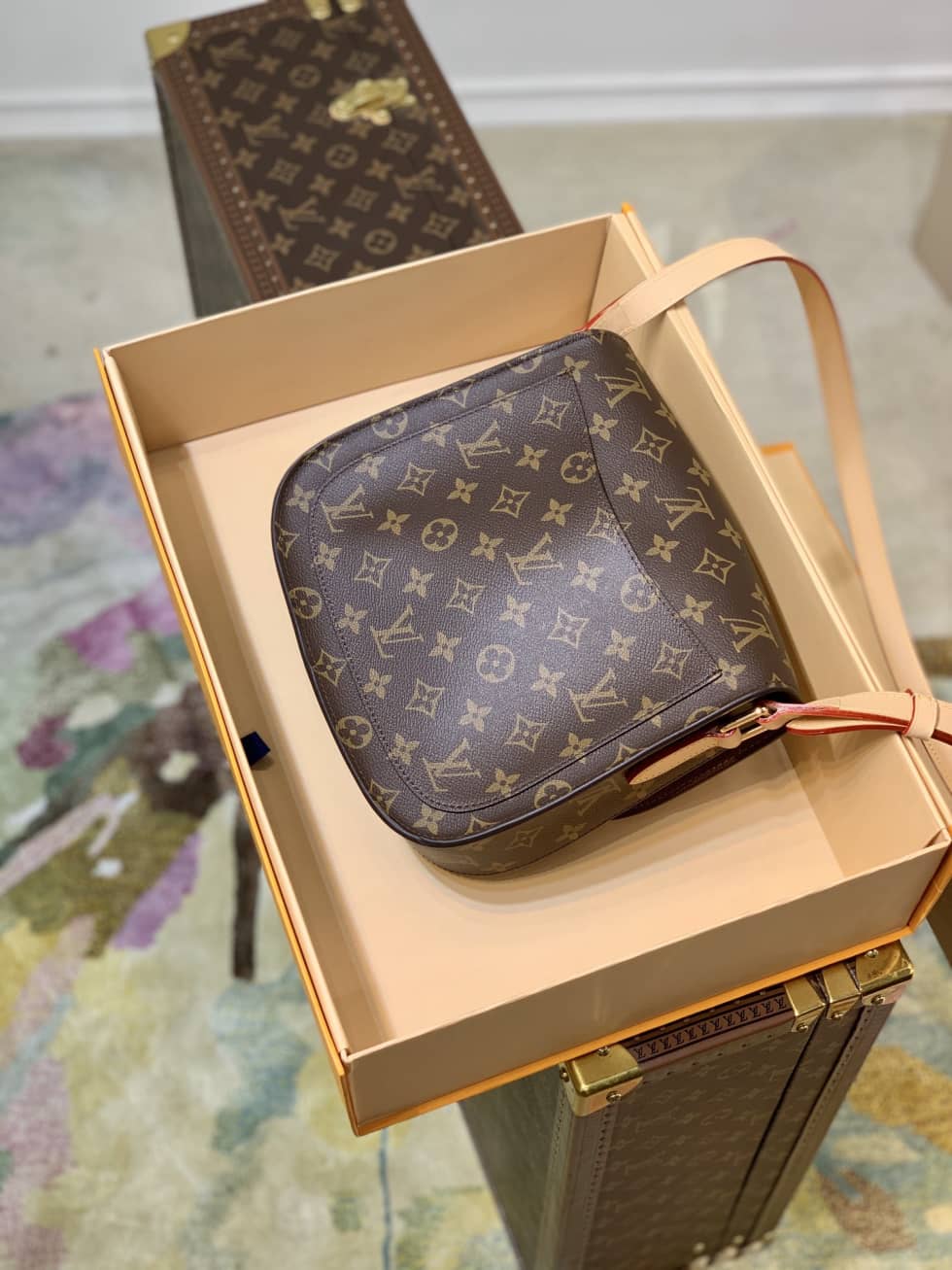 L0vis Vvtt0n Saint Cloud Mini Monogram Canvas M51242 Replica Messenger Bag