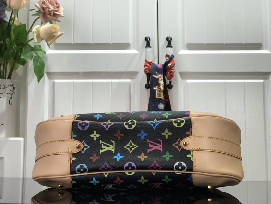 L0vis Vvtt0n Monogram Multi Color Greta Shoulder Bag Replica Black M40196