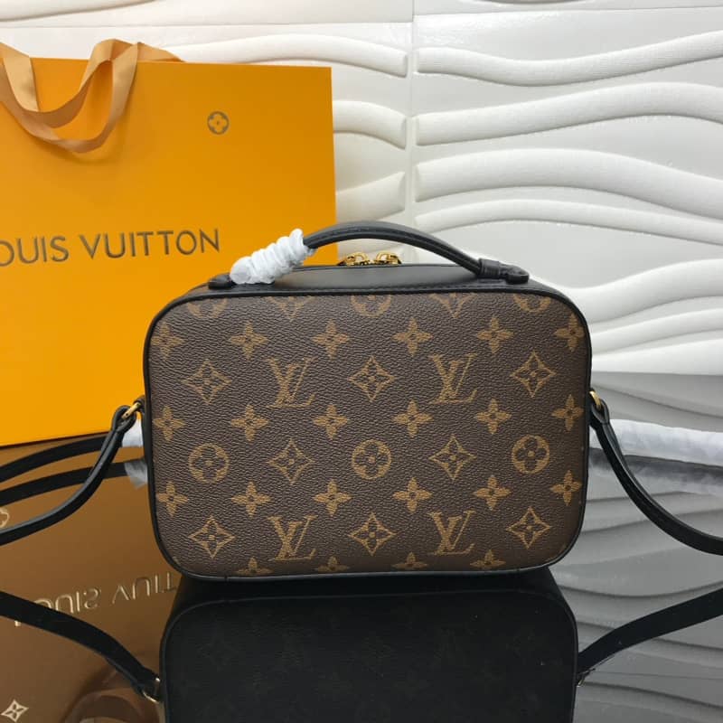 L0vis Vvtt0n Saintonge Monogram Canvas Replica Shoulder Bag Black M43557