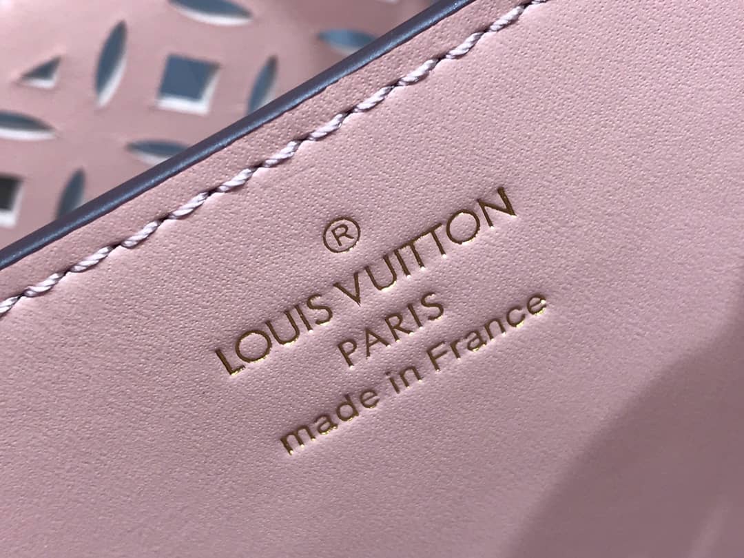 L0vis Vvtt0n Capucines BB Cutout Leather Bag Replica Pink M57228