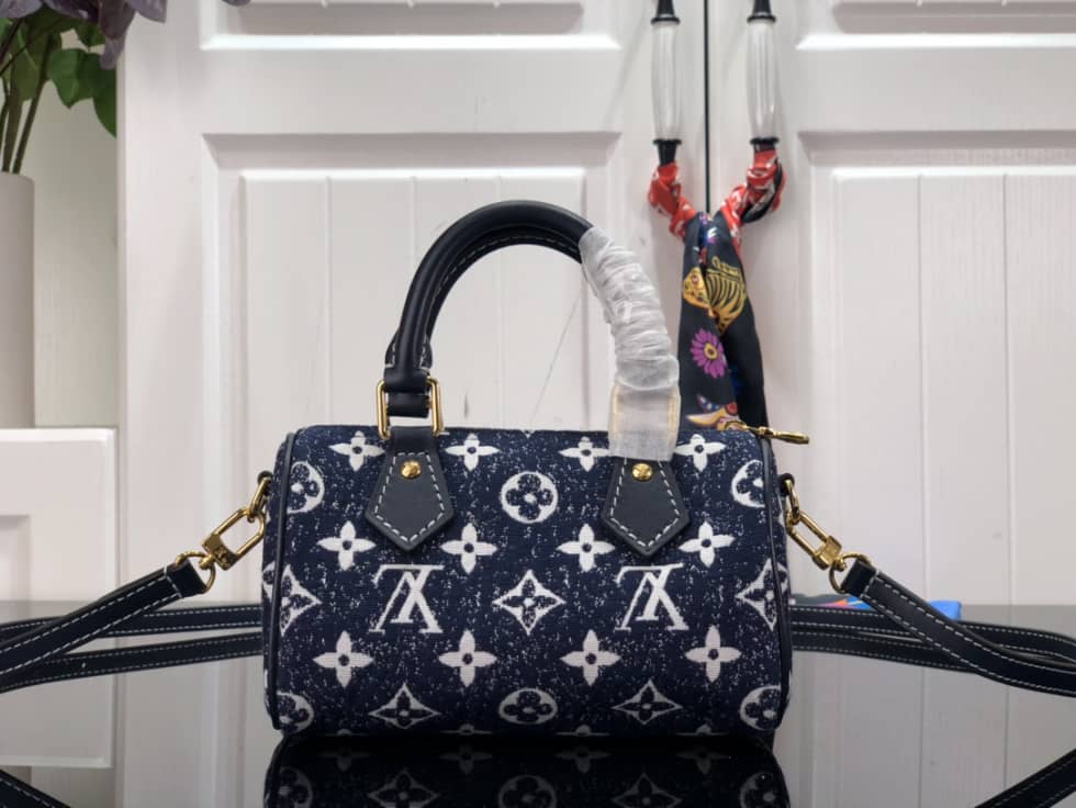 L0vis Vvtt0n Crossbody Dupe Nano Speedy Denim Leather M81168