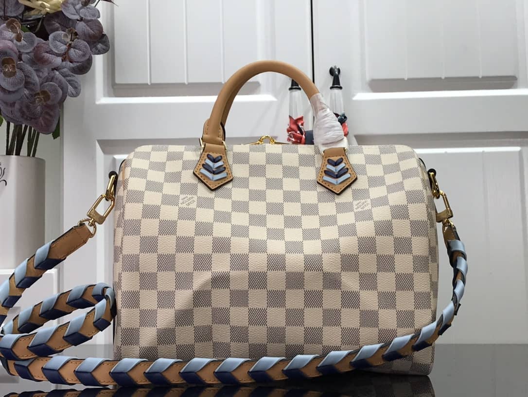L0vis Vvtt0n Damier Azur Speedy Bandouliere 30 Bag Replica N50054
