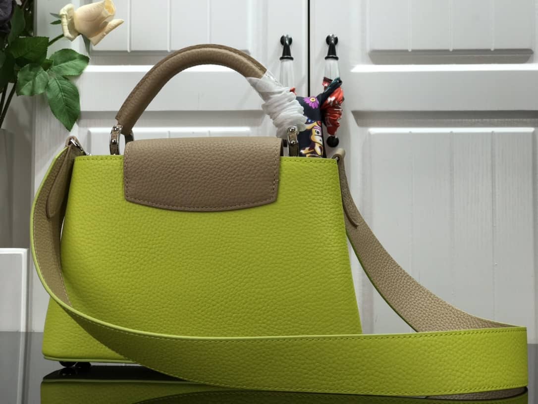 L0vis Vvtt0n Capucines Mini Taurillon Leather Replica Bag Green M57520