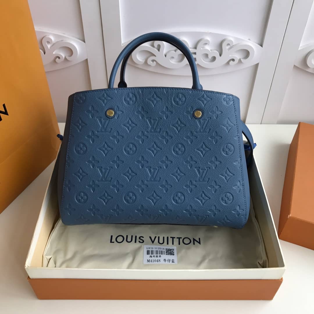 L0vis Vvtt0n Monogram Montaigne MM Shoulder Bag Replica Blue M41048