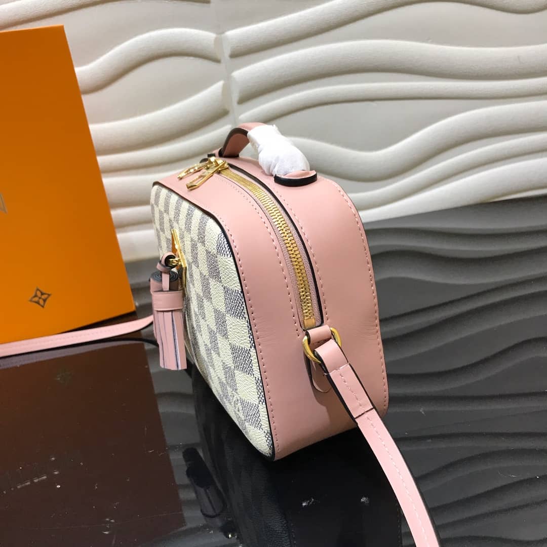 L0vis Vvtt0n Damier Saintonge Replica Camera Bag Pink N40154