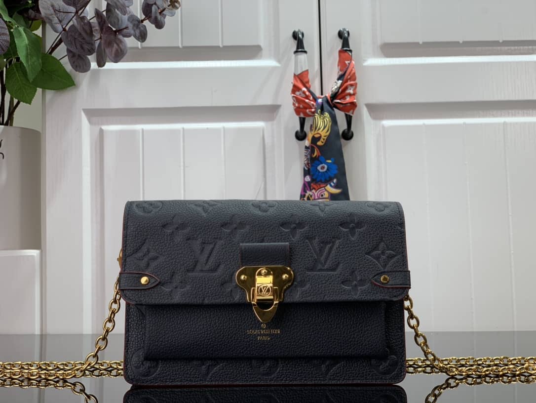 L0vis Vvtt0n Monogram Empreinte Vavin Chain Long Wallet Replica Black M67839