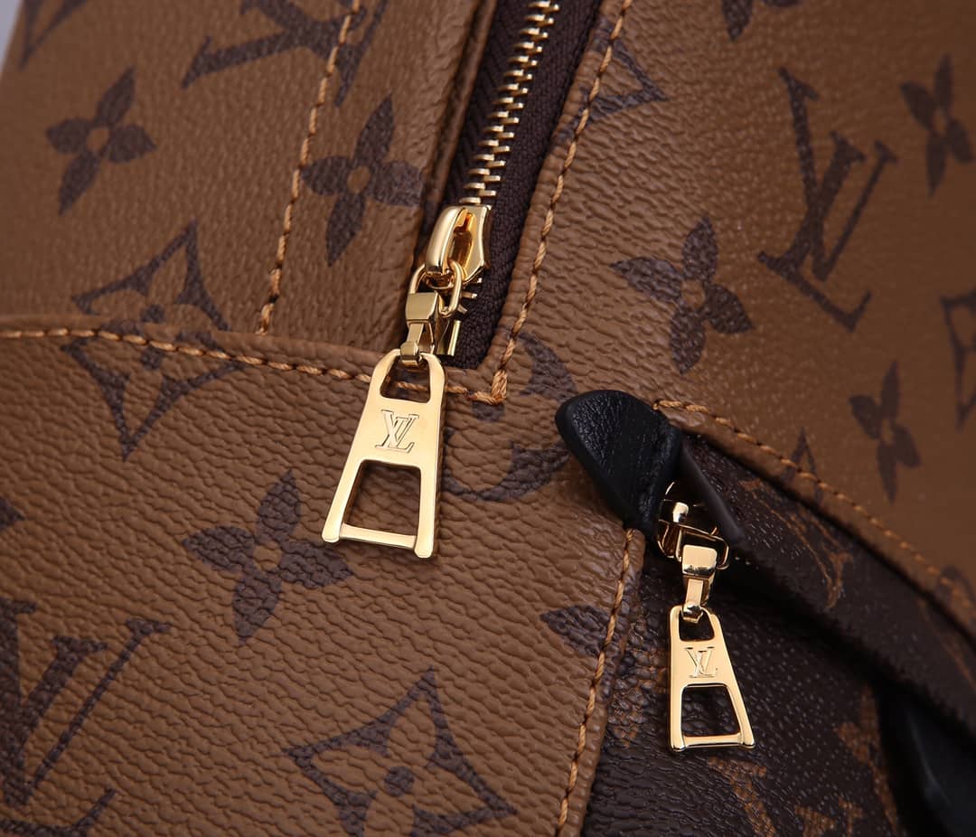 L0vis Vvtt0n Palm Spring Mini Replica Backpack Monogram Reverse Canvas Brown M44872