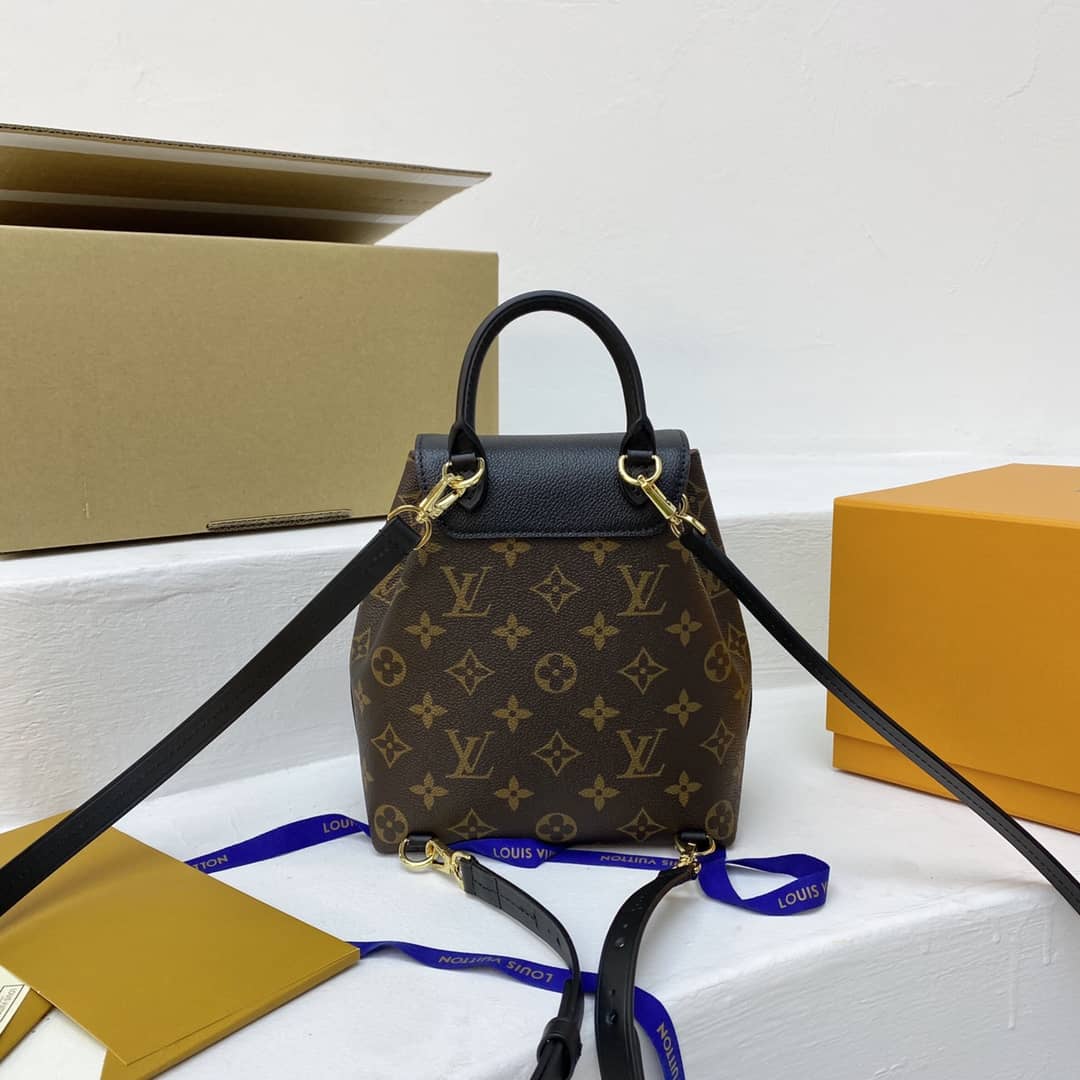 L0vis Vvtt0n Monogram Canvas Montsouris BB Replica Bag M45516 Black