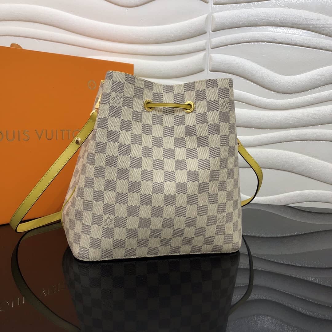 L0vis Vvtt0n Neonoe Replica Bucket Bag Beige Yellow M44020