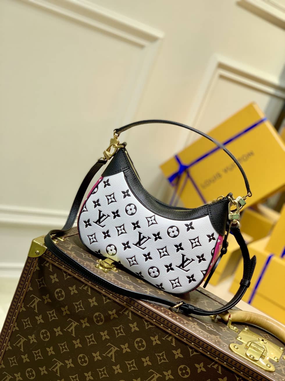 L0vis Vvtt0n Bagatelle BB Monogram Empreinte Black White M46091 Replica Hobo
