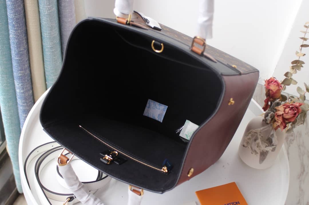 L0vis Vvtt0n Monogram Fold MM 2way Tote Replica Black M45409