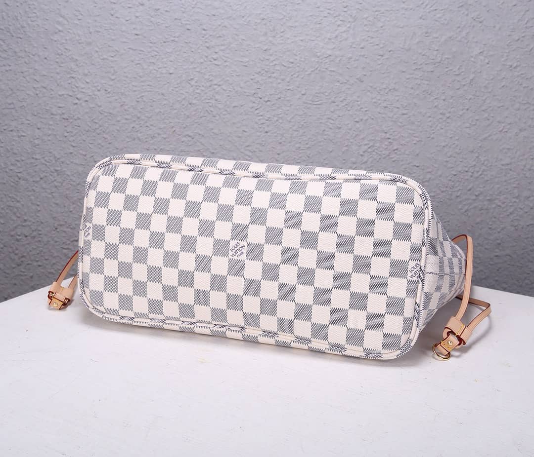 L0vis Vvtt0n Neverfull Dupe MM Damier Azur Tote N41361