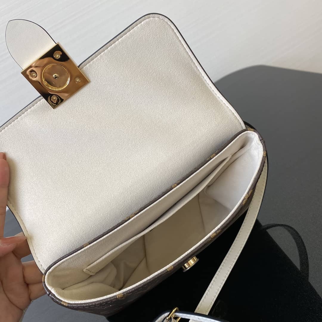 L0vis Vvtt0n Monogram Canvas Locky BB Bag Replica White M44321