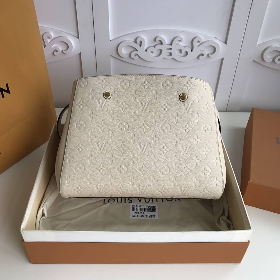 L0vis Vvtt0n Monogram Montaigne MM Shoulder Bag Replica White M41048